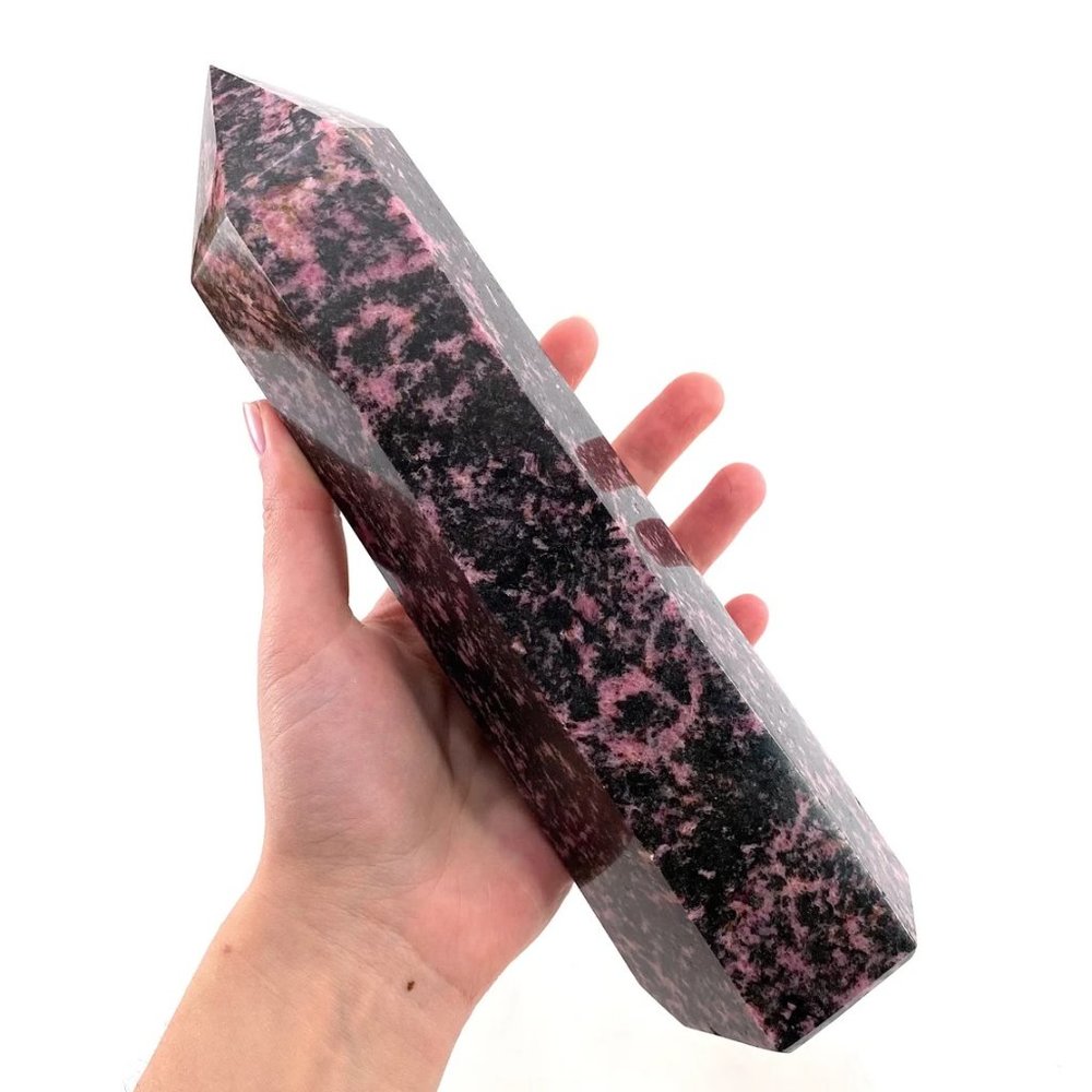 XL Rhodonite Crystal Point Tower